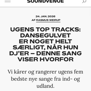 I Think I Said Something chosen top 2 song of the week by SoundVenue