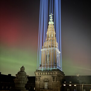 Curtain Call II - 2026. Copenhagen Light Festival - Christiansborg, København